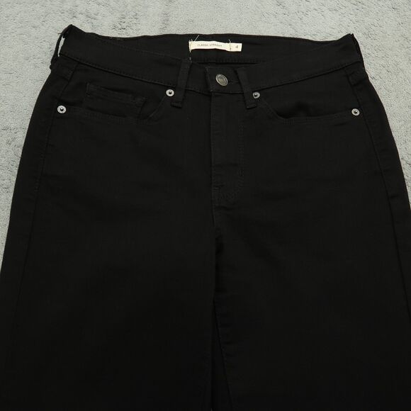 Levi's Jeans Women's Size 4M Black Mid-Rise Classic Straight Denim 29" Inseam - Picture 13 of 16